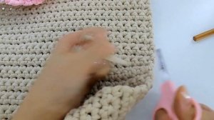 Сумочка-клатч крючком. Трикотажная пряжа/Сrochet handbag