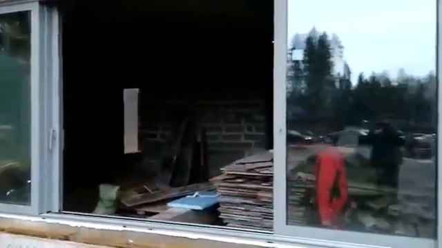 Подъемно-сдвижная дверь из теплого алюминия