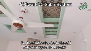 600watt DC Solar System| 600 watt Solar System| 600 watt Solar System Installation| #solar #infojan