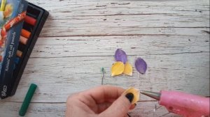 Анютины глазки из фоамирана/БЫСТРО И ЛЕГКО.