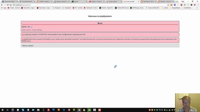 Access Denied for User 'root'@'localhost' (using password : NO)