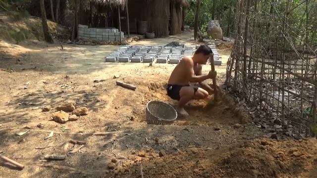 Примитивная Технология Фильтр для воды из кирпича часть 1 примитивная жизнь смотреть онлайн