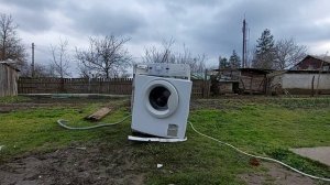 washing machine destruction
