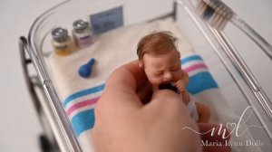 SMALLEST Newborn Miniature Baby - Silicone Reborn Lil' Bean in the Hospital