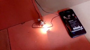 Сотовый аппарат с внешним аккумулятором как Power Bank и подключение мощной лампы накаливания