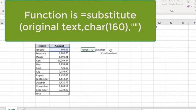 How to Remove Space before numbers in Excel смотреть онлайн
