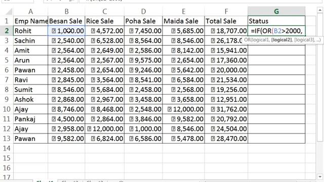 IF function excel - multiple conditions । IF function with AND, OR, NOT