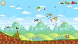 Angry Birds Chinese version Red's Mighty feathers + Egg Defender All levels