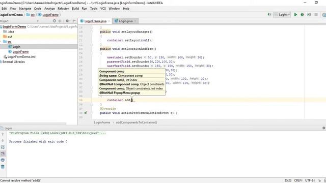 Login Form in Java Swing | Source Code | GUI Login Form смотреть онлайн