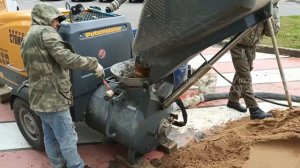 Монтаж полусухой механизированной стяжки.