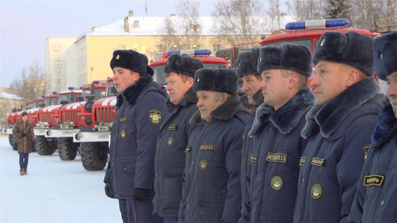 Вручение новой автомобильной техники противопожарной службе Республики Коми