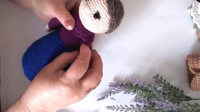 Мини МК вязаная игрушка "бабушка"