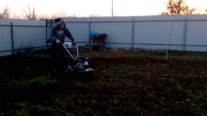 Вспашка участка мотокультиватором Sterwins