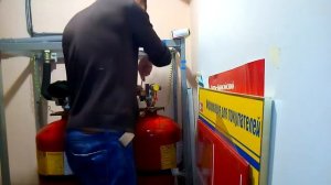 Замена манометров на системе газового пожаротушения.
