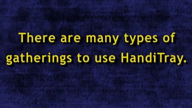 HandiTray - Party Tray - Holds All Food Items - 1 Hand смотреть онлайн