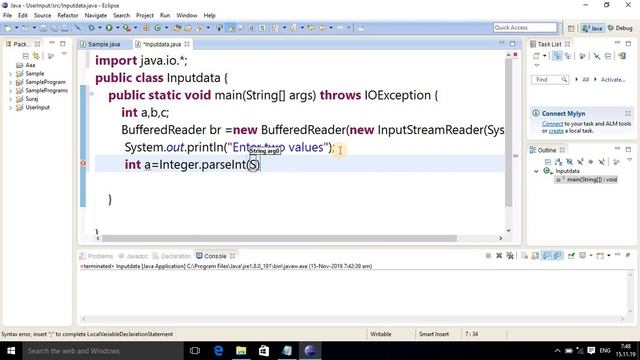 Addition of two number using Buffered Reader in JAVA,#34 смотреть онлайн