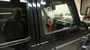 2011 Mercedes Benz G 55. Ремонт переднего бампера.