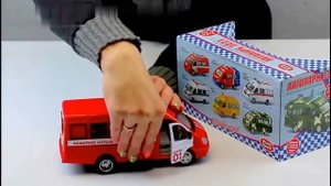 Обзор: Пожарная машинка Play Smart ГАЗель 3221 Пожарная охрана  1:27 9098-A Автопарк