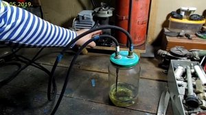 Горелка миниатюрная, бензовоздушная, для пайки оловянным припоем.