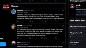LAGI RAME DI TWITTER !! PRO PLAYER INI MEMBANDING"KAN GAME CS:GO DAN VALORANT