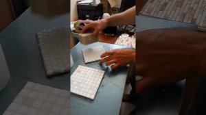 Диамант.Очистка мозаики от эпоксидной затирки. часть 1.