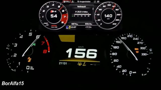 Alfa Romeo Giulia Quadrifoglio 2016 VS Audi S4 B9 2016 !!! [ Acceleration 0-100 ] смотреть онлайн