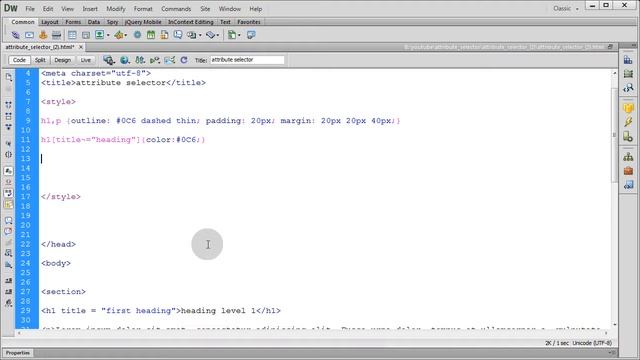 CSS 2.1 - css selectors - attribute selector - part 2 (attribute with space-separated values)