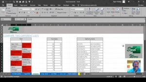 Compare two lists using MS Excel and save loads of time