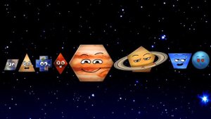 Funny SQUARE Planets for kids | Planet SIZES COMPILATION