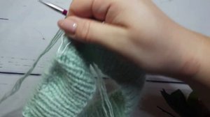 Простой берет спицами. МК. Берет спицами из пуха норки.