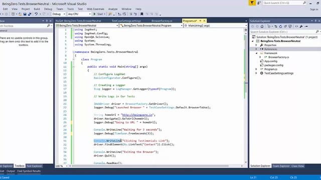 3 - Log4J a Practical Introduction [Selenium C# Logger] смотреть онлайн