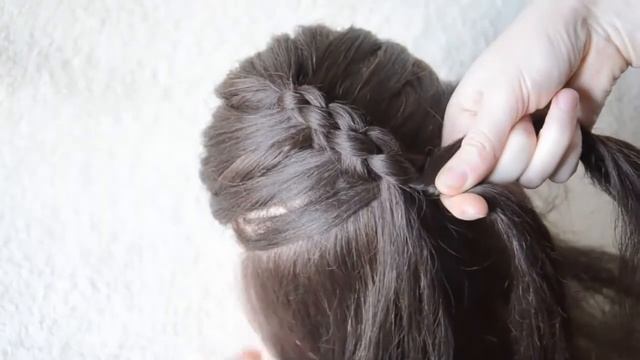 Французская коса из 4 прядей вариант 3 Как плести смотреть онлайн