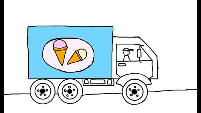 Как нарисовать грузовик. Рисование для новичков. смотреть онлайн