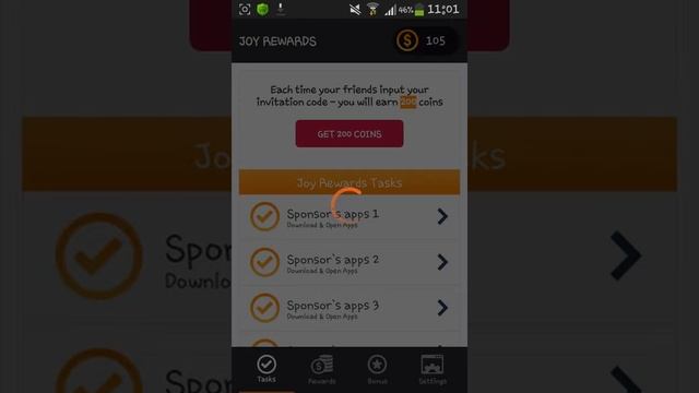 Заработок с помошью joy rewards