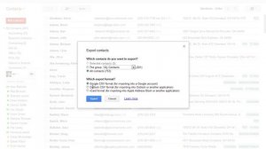 GMAIL: Exporting contacts to Excel