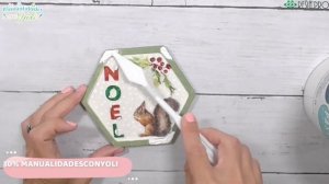 Mira Cómo Decoro ? estas Pequeñas Bandejas de Madera para Navidad ? con Decoupage