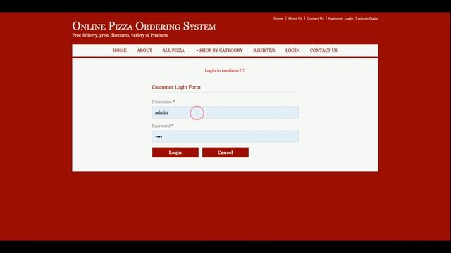 Online Pizza Ordering System | Java JSP Servlet Project | Java JSP CRUD Project