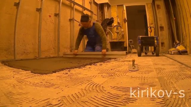 стяжка. ремонт санузлов в БЦ часть 1 смотреть онлайн