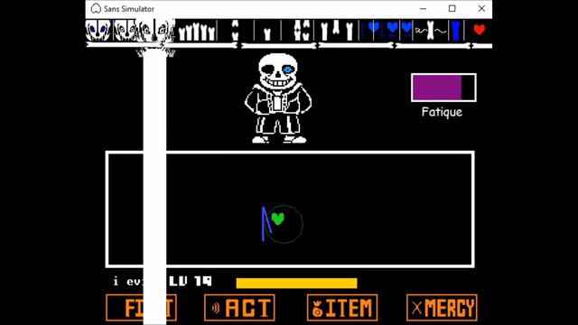 UnderTale-Sans simulator can't touch this смотреть онлайн