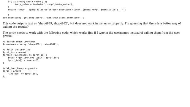 Wordpress: How to get all multi-select user meta values and add them to an array? смотреть онлайн
