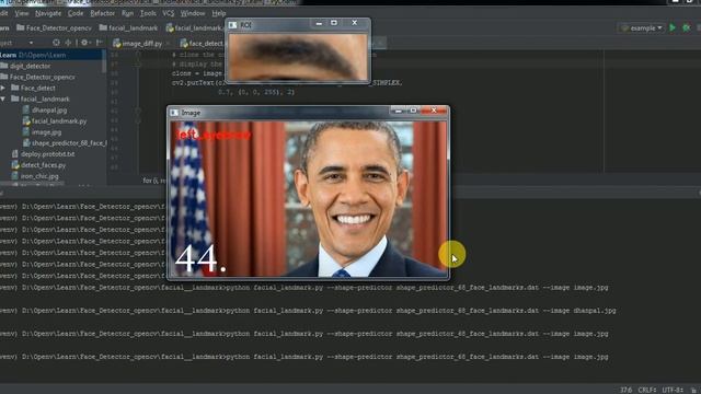 Facial Landmark Detector Using Opencv Python Working With Image