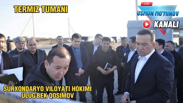 СУРХОНДАРЁ ВИЛОЯТИ ХОКИМИ: УЛУГБЕК КОСИМОВ ТЕРМИЗ ТУМАНИ " УЧ КИЗИЛ" ДА БУЛДИ, SURXONDARYO VILOYATI смотреть онлайн