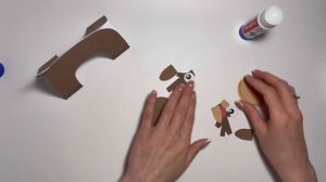 Новогодняя поделка своими руками «Олень», шаблон поделки