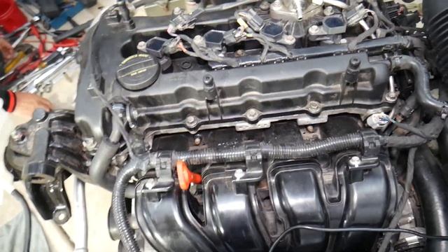 EXHAUST VARIABLE TIMING VVT SOLENOID REPLACEMENT REMOVAL LOCATION KIA SORENTO, KIA SPORTAGE