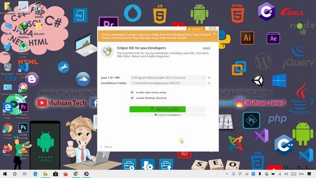 How to setup Eclipse IDE 2020-03 with java 14 Support | windows 10