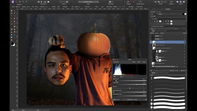 Halloween Photo Manipulation in Affinity Photo смотреть онлайн