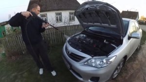 Мойка подкапотного пространства на Toyota Corolla e150