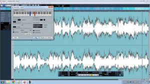 как сдвинуть аудио на тон в Cubase 5