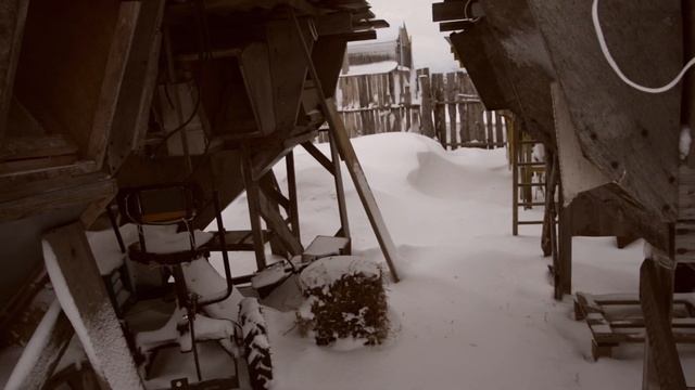 Замело весь двор снегом, коварный ветер / Разбираюсь с причинами поломки мотоблока/НОВЫЕ ДЕРЕВЕНСКИ