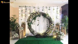 Круглая арка на свадебную церемонию. Свадебный декор